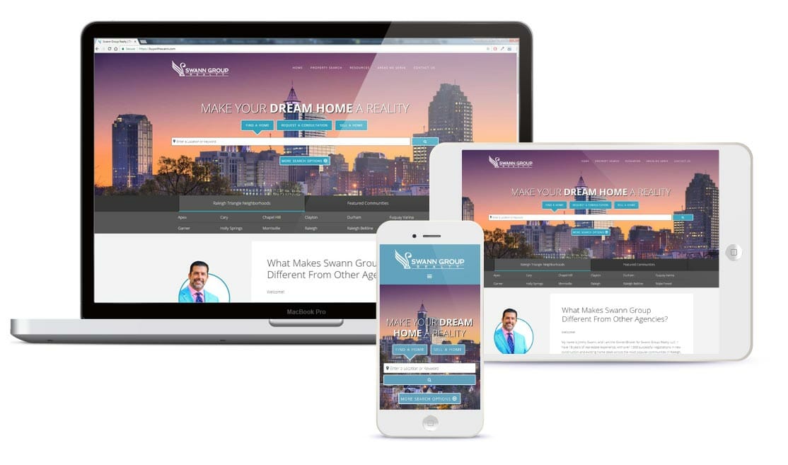 We build custom real estate websites